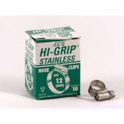 Hi-Grip Slangklem, roestvast staal, 9 x 12 mm, doos 10 stuks 