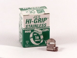 Hi-Grip Slangklem, roestvast staal, 11 x 16 mm, doos 10 stuks 
