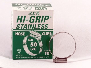 Hi-Grip Slangklem, roestvast staal, 35 x 50 mm, doos 10 stuks 