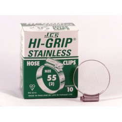 Hi-Grip Slangklem, roestvast staal, 40 x 55 mm, doos 10 stuks 