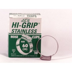 Hi-Grip Slangklem, roestvast staal, 45 x 60 mm, doos 10 stuks 