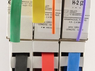Krimpkous, dispenserbox, TRANSPARANT, 1.6 - 0.8 mm